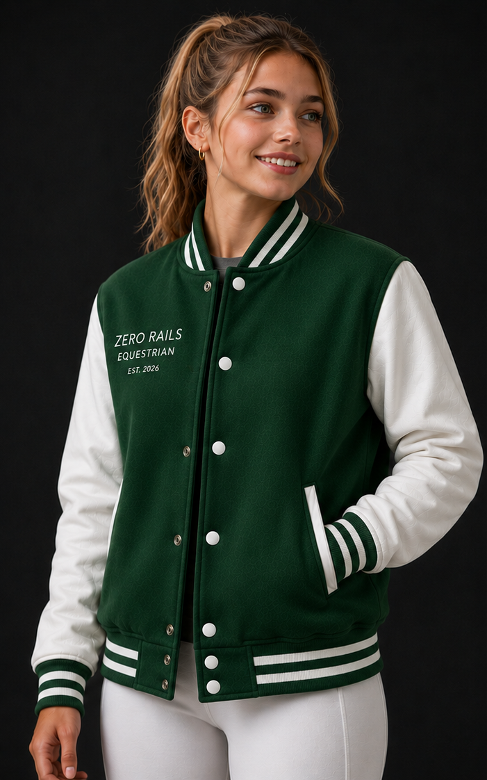 Devon Varsity Jacket — front view
