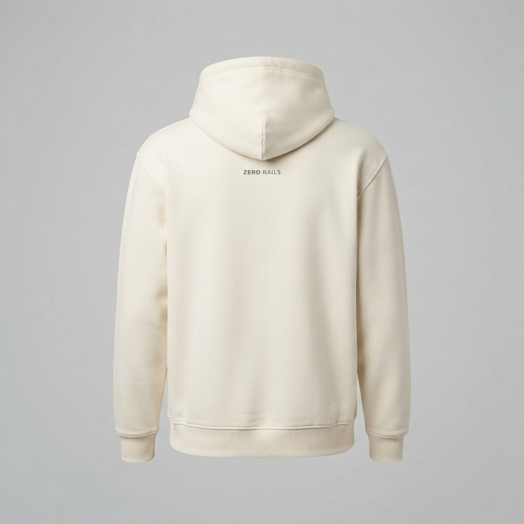 Clean Round Hoodie — back view