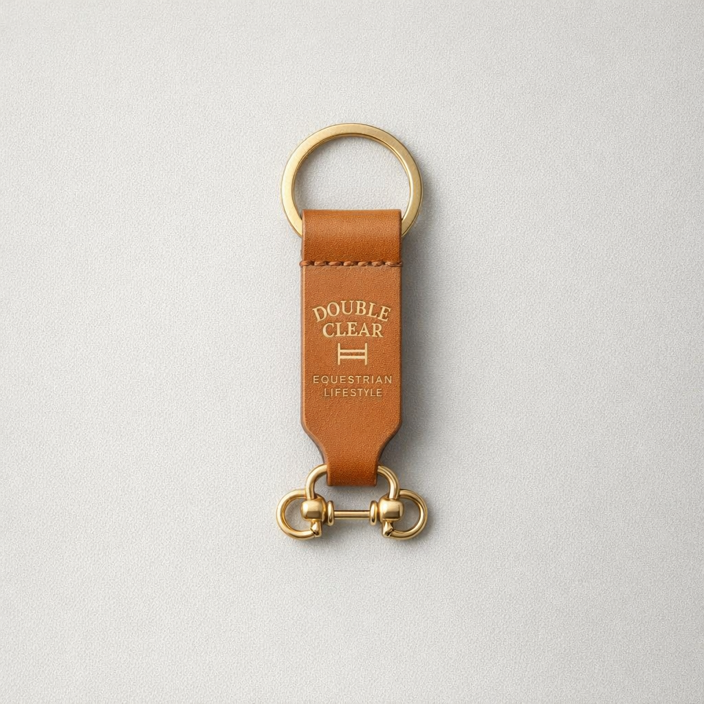 Leather Bit Keychain