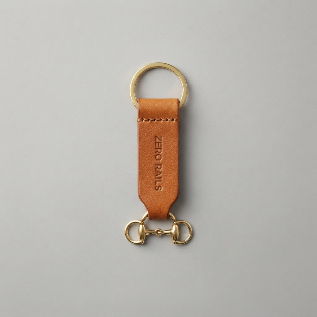 Leather Bit Keychain