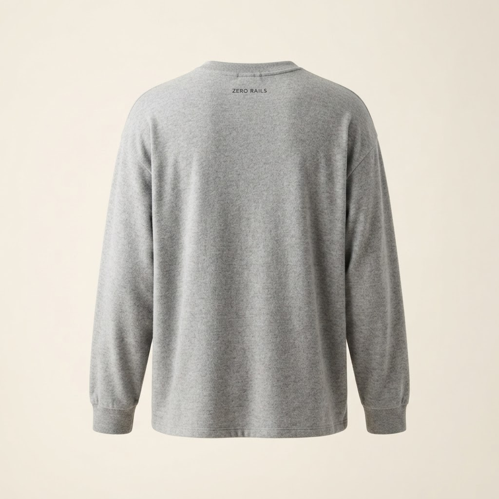 Quiet Hands Lounge Top — back view