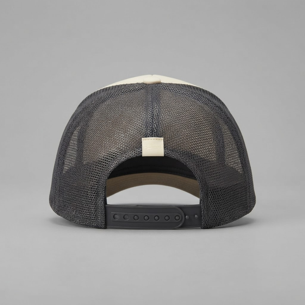 Clean Round Trucker Cap — back view